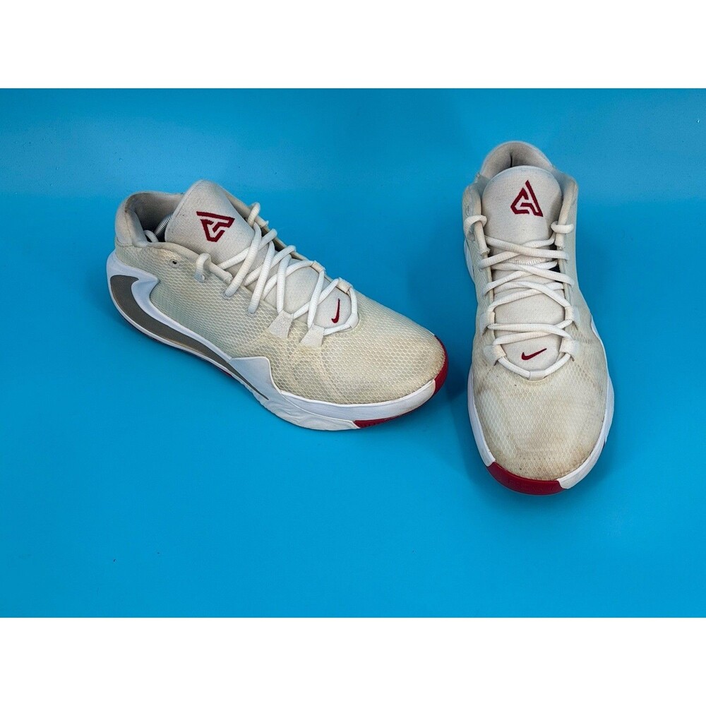 Nike Zoom Freak 1 Roses BQ5422-100 Men’s 10.5 White Gold Red Basketball